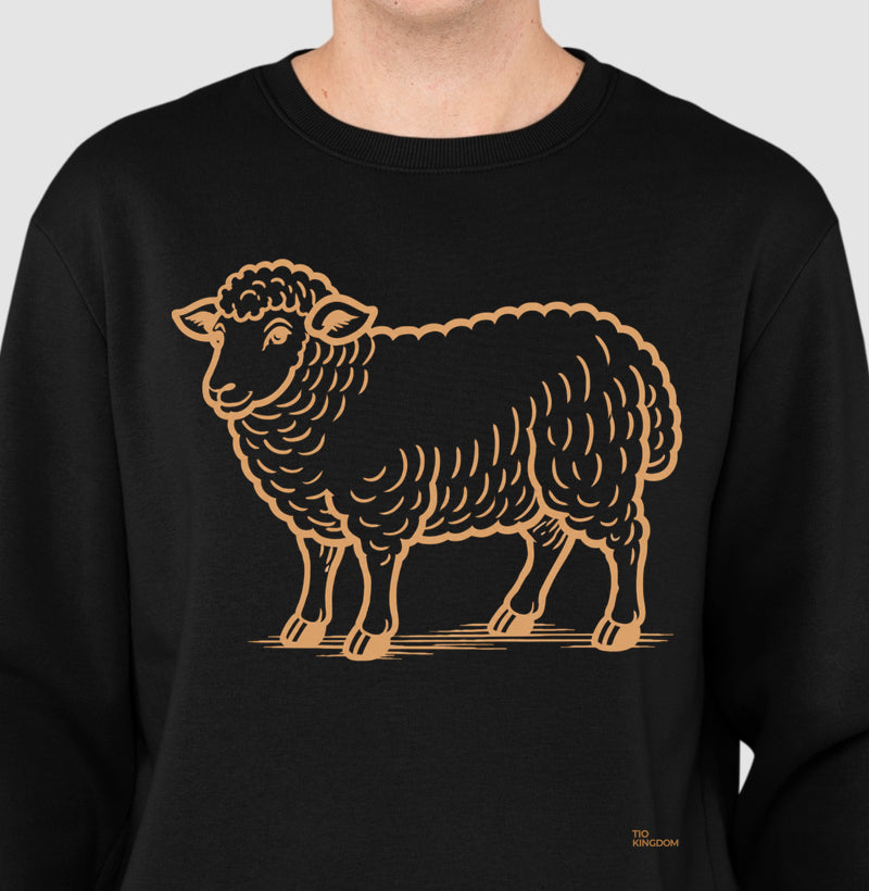 BLUSA GOSPEL CORDEIRO DE DEUS EM MARROM