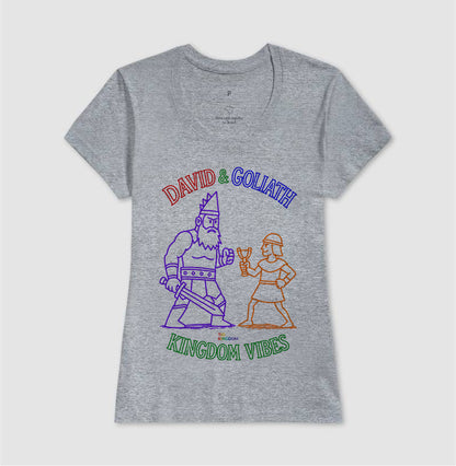 CAMISETA GOSPEL ADULTO DAVID AND GOLIATH KINGDOM VIBES