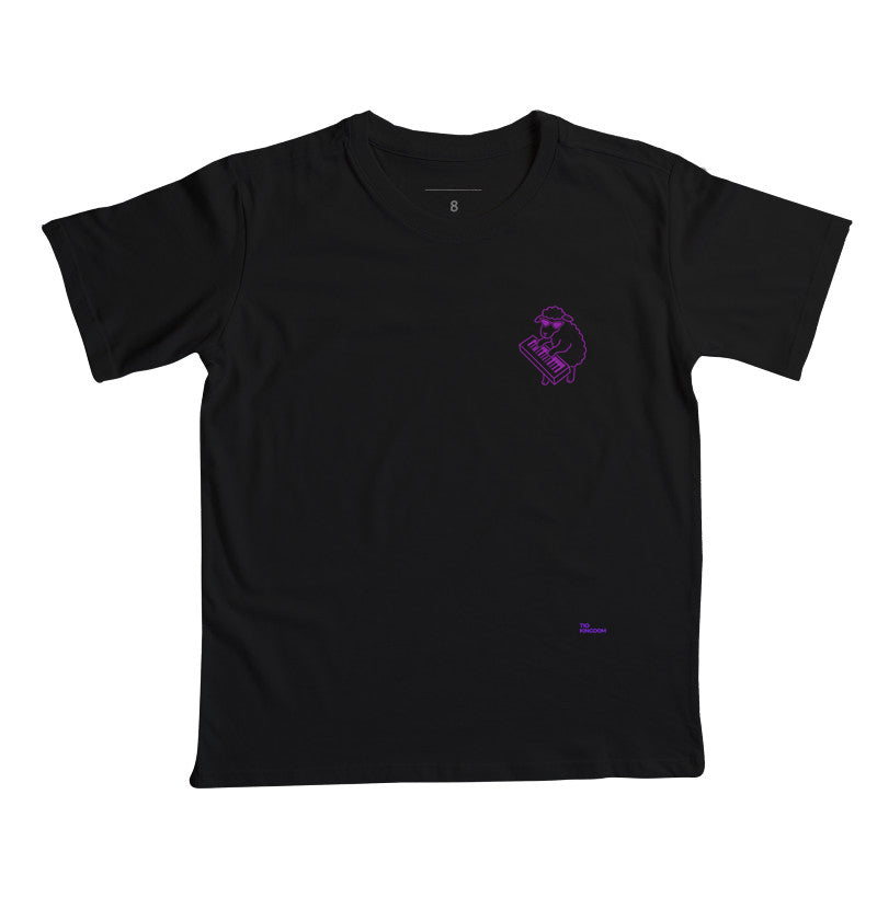 Camiseta Infantil Cristã The Peaceful Pianist Minimalista