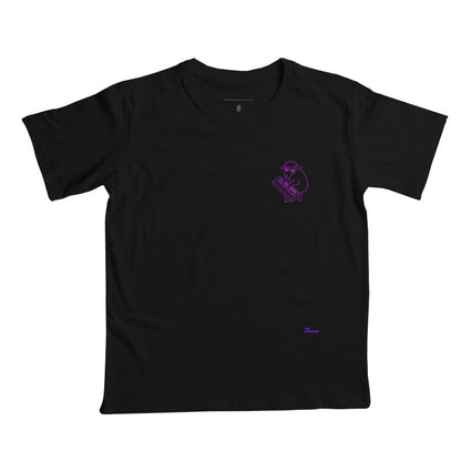 Camiseta Infantil Cristã The Peaceful Pianist Minimalista