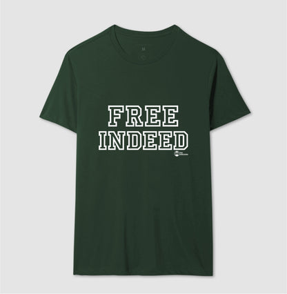 CAMISETA UNISSEX FREE INDEED (REALMENTE LIVRES)