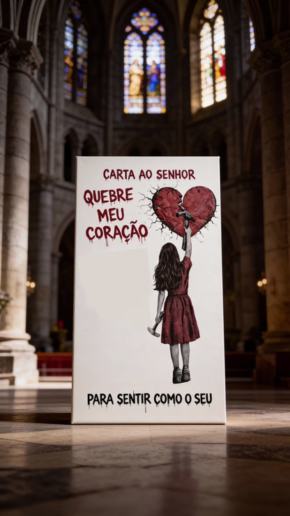 CAMISETA GOSPEL CARTA AO SENHOR - CORAÇÃO QUEBRADO